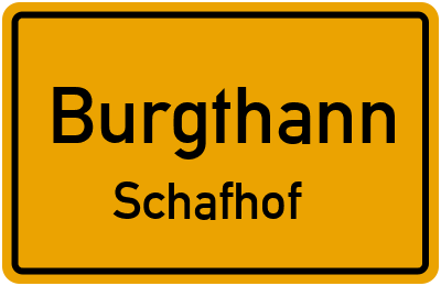 Straßenverzeichnis Burgthann Schafhof