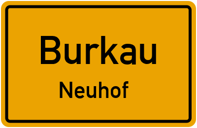 Ortsschild Burkau Neuhof
