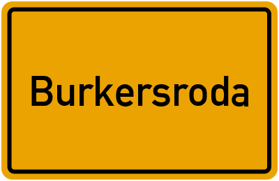 Ortsschild von Gemeinde Burkersroda in Sachsen-Anhalt