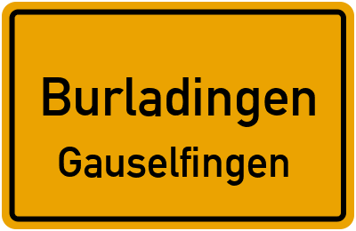 Straßenverzeichnis Burladingen Gauselfingen