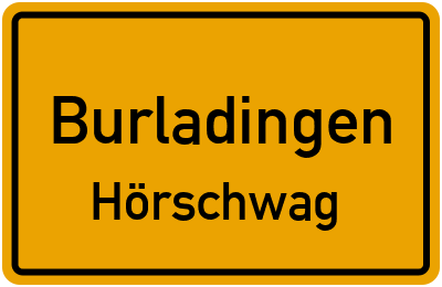 Straßenverzeichnis Burladingen Hörschwag