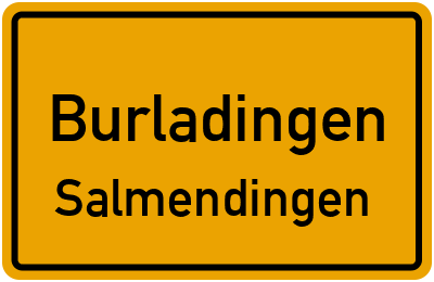 Straßenverzeichnis Burladingen Salmendingen