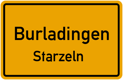 Straßenverzeichnis Burladingen Starzeln
