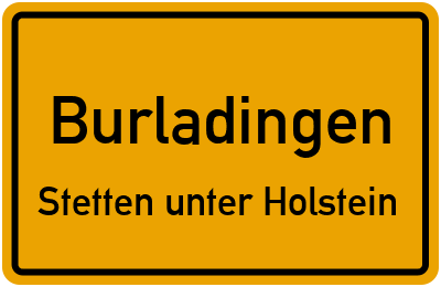 Straßenverzeichnis Burladingen Stetten unter Holstein
