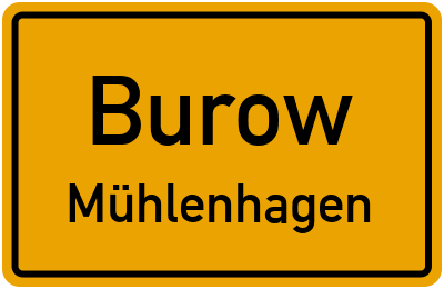 Straßenverzeichnis Burow Mühlenhagen