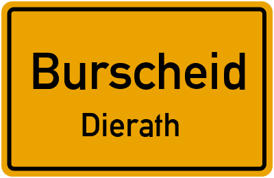 Straßenverzeichnis Burscheid Dierath