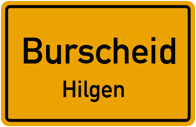 Straßenverzeichnis Burscheid Hilgen