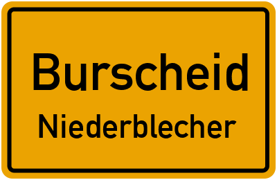 Straßenverzeichnis Burscheid Niederblecher
