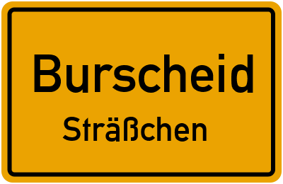 Straßenverzeichnis Burscheid Sträßchen