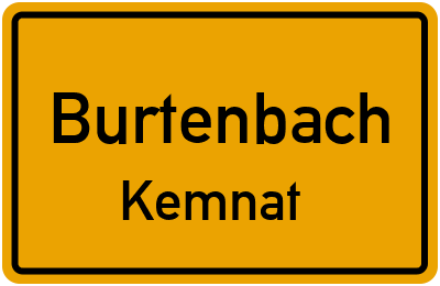 Straßenverzeichnis Burtenbach Kemnat