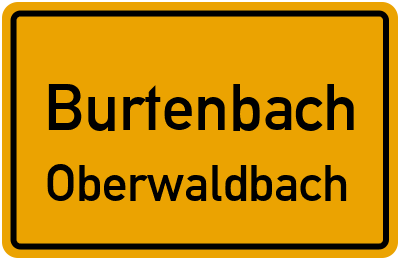 Straßenverzeichnis Burtenbach Oberwaldbach