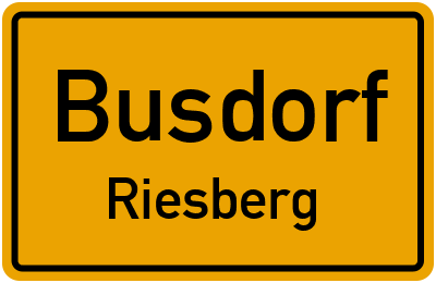 Straßenverzeichnis Busdorf Riesberg
