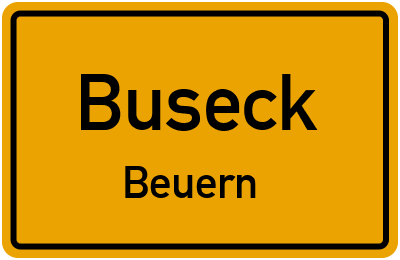 Ortsschild Buseck Beuern