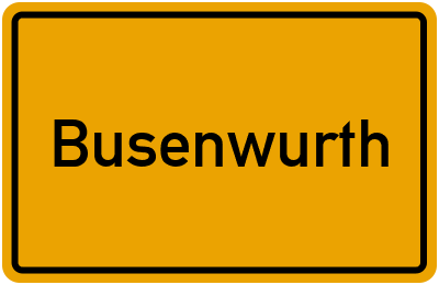 Ortsschild von Gemeinde Busenwurth in Schleswig-Holstein