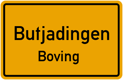 Straßenverzeichnis Butjadingen Boving