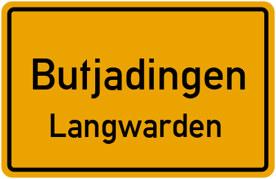 Straßenverzeichnis Butjadingen Langwarden