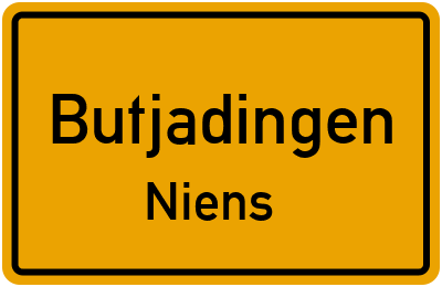 Straßenverzeichnis Butjadingen Niens