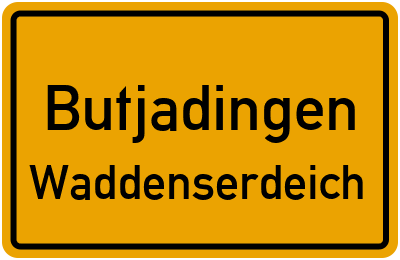 Straßenverzeichnis Butjadingen Waddenserdeich