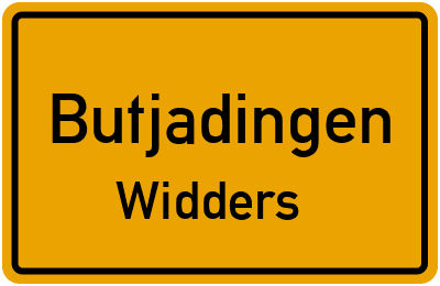Straßenverzeichnis Butjadingen Widders