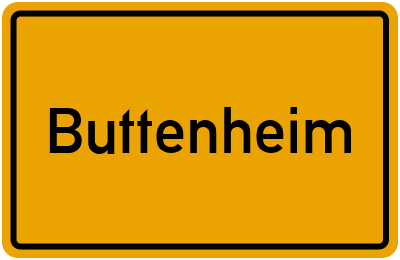 Ortsschild von Buttenheim in Bayern