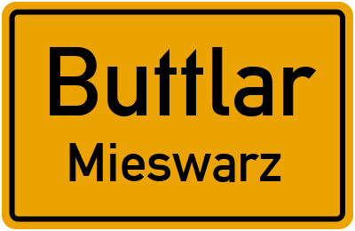 Straßenverzeichnis Buttlar Mieswarz