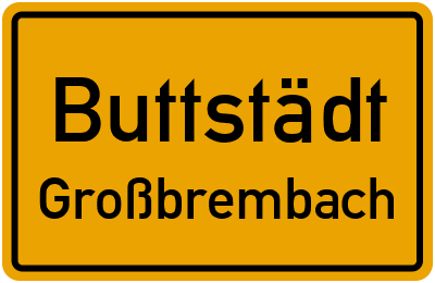 Straßenverzeichnis Buttstädt Großbrembach