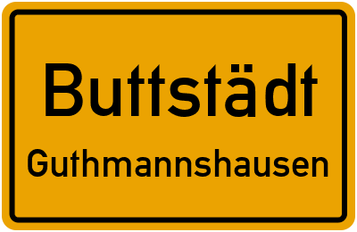 Straßenverzeichnis Buttstädt Guthmannshausen