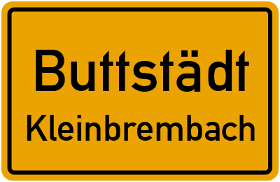 Straßenverzeichnis Buttstädt Kleinbrembach