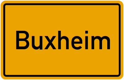 Ortsschild von Buxheim in Bayern