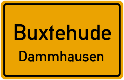 Ortsschild Buxtehude Dammhausen