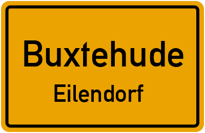 Ortsschild Buxtehude Eilendorf