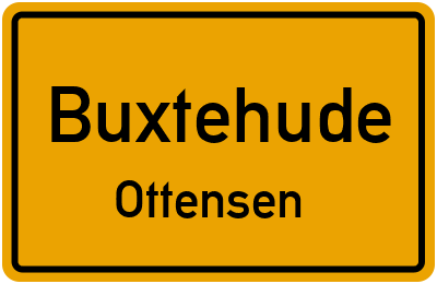 Ortsschild Buxtehude Ottensen