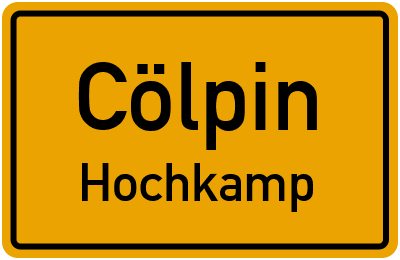 Straßenverzeichnis Cölpin Hochkamp