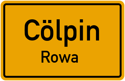 Straßenverzeichnis Cölpin Rowa
