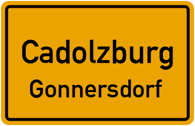 Straßenverzeichnis Cadolzburg Gonnersdorf