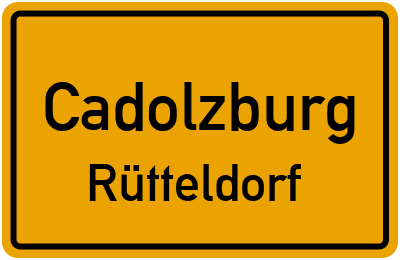 Straßenverzeichnis Cadolzburg Rütteldorf