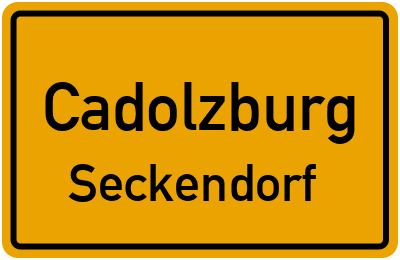 Straßenverzeichnis Cadolzburg Seckendorf