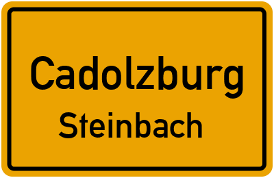 Straßenverzeichnis Cadolzburg Steinbach