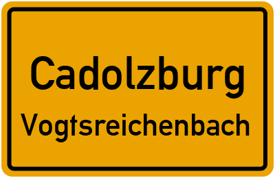 Straßenverzeichnis Cadolzburg Vogtsreichenbach