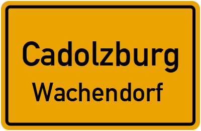 Straßenverzeichnis Cadolzburg Wachendorf