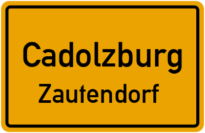 Straßenverzeichnis Cadolzburg Zautendorf