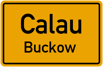 Straßenverzeichnis Calau Buckow