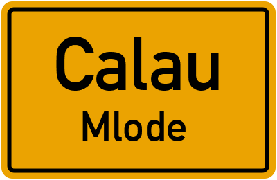 Straßenverzeichnis Calau Mlode