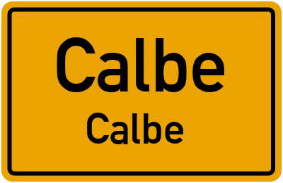 Straßenverzeichnis Calbe Calbe