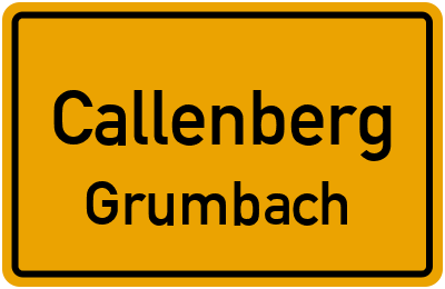 Straßenverzeichnis Callenberg Grumbach