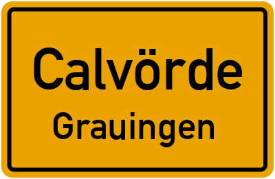 Ortsschild Calvörde Grauingen