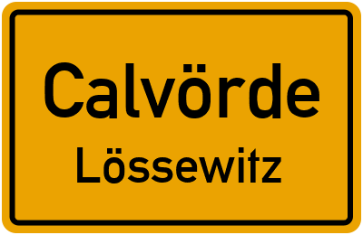 Straßenverzeichnis Calvörde Lössewitz