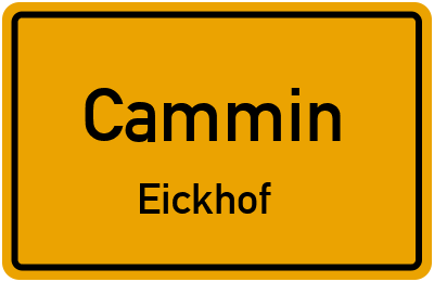 Straßenverzeichnis Cammin Eickhof