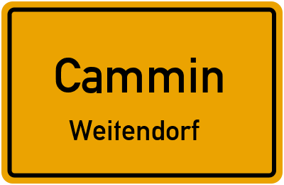 Straßenverzeichnis Cammin Weitendorf