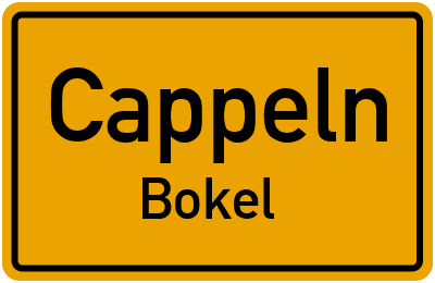 Straßenverzeichnis Cappeln Bokel